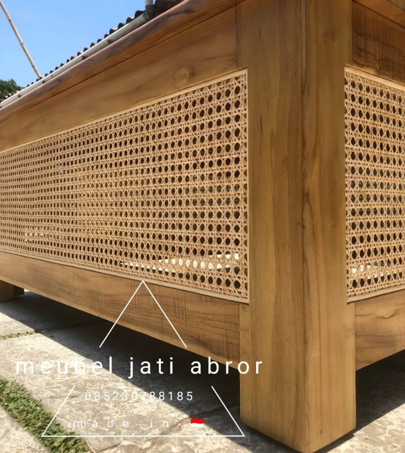 Coffee table mix rotan - Gambar 3