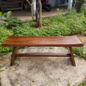 Stool Dari kayu suarFinishing natural (Nc)Zise 120x30x44 (T4cm) Wujudkan interior rumahmu di si (1)